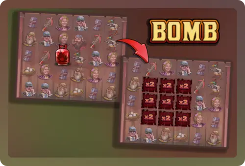 Bombe dans le jeu Duck Hunters
